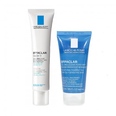 Bộ Đôi La Roche-Posay Giảm Mụn Và Ngừa Thâm Trong 12H Effaclar Duo Plus 40ml + Effaclar Purifying Foaming Gel 50ml