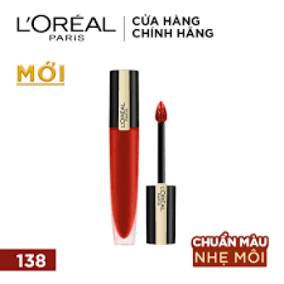 Son Tint L'Oréal Mịn Lì Cao Cấp 138 Honored Cam Đất 7ml (HSD: 01/2023)