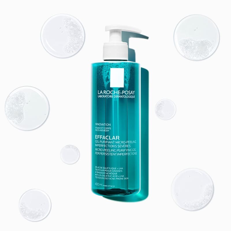 Gel Rửa Mặt & Tắm La Roche-Posay Làm Sạch & Giảm Mụn 400ml
